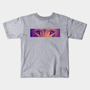 Lion Eyes (orange) Kids T-Shirt